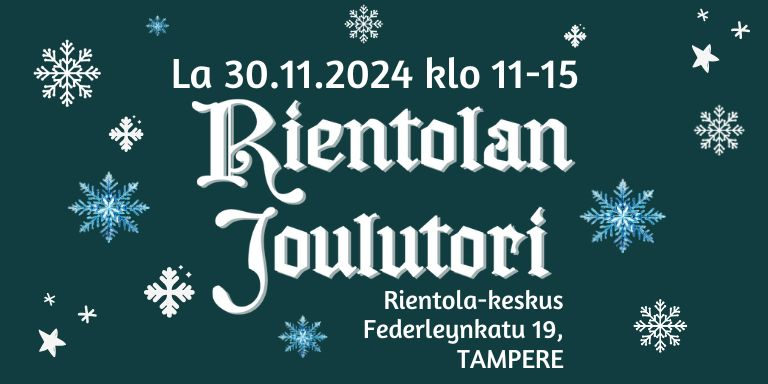 Rientolan Joulutori hurmaa 30.11.2024!